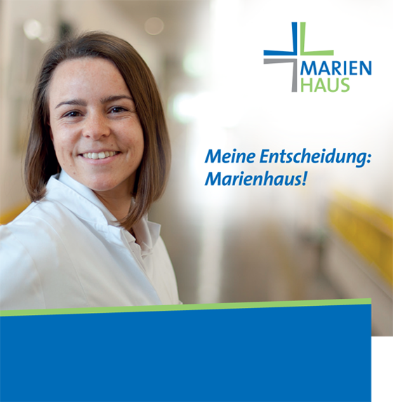 Bild, Logo - Marienhaus Klinikum St. Elisabeth Saarlouis.; Meine Entscheidung: Marienhaus!
