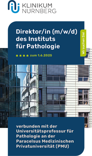 Logo, Bild - Klinikum Nürnberg; Wir suchen Sie! Direktor/in (m/w/d) des Instituts für Pathologie zum 1.6.2025; verbunden mit der Universitätsprofessur für Pathologie an der Paracelsus Medizinischen Privatuniversität (PMU)