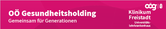 OÖ Gesundheitsholding - Gemeinsam für Generationen; Logo - Klinikum Freistadt Universitätslehrkrankenhau