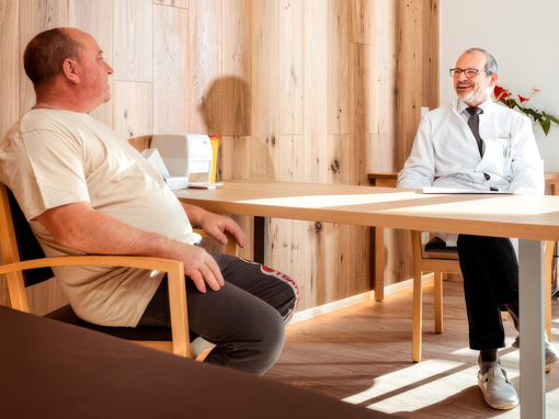 Klinik Bavaria Bad Kissingen - Arzt und Patient