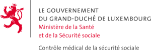 Logo - Le Gouvernement Du Grand-Duché de Luxembourg; Ministére de la Santé et de la Sécurité sociale; Contrôle médical de la sécurité sociale