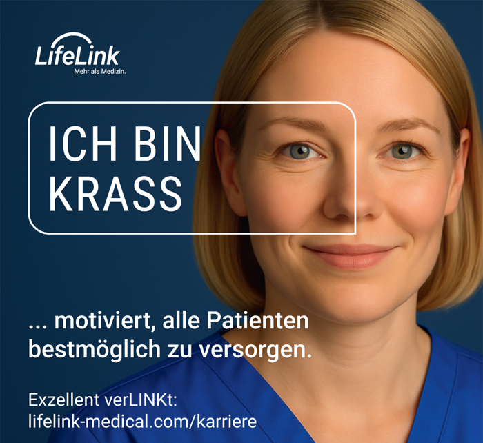 Ich bin krass ... motiviert, alle Patienten bestmöglich zu versorgen. Exzellent verlinkt: lifelink-medical.com/karriere